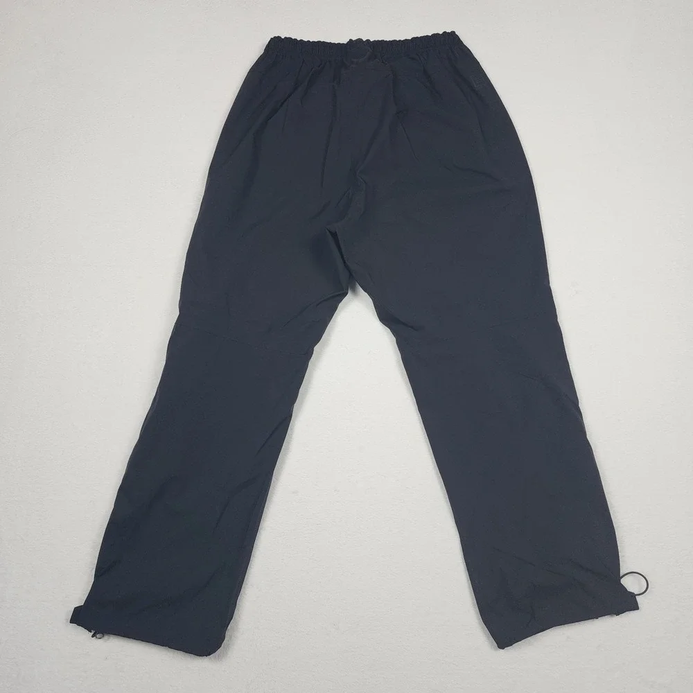 REI Rain Pants Mens Medium Gray Waterproof Hiking Nylon Zip Leg Outdoor